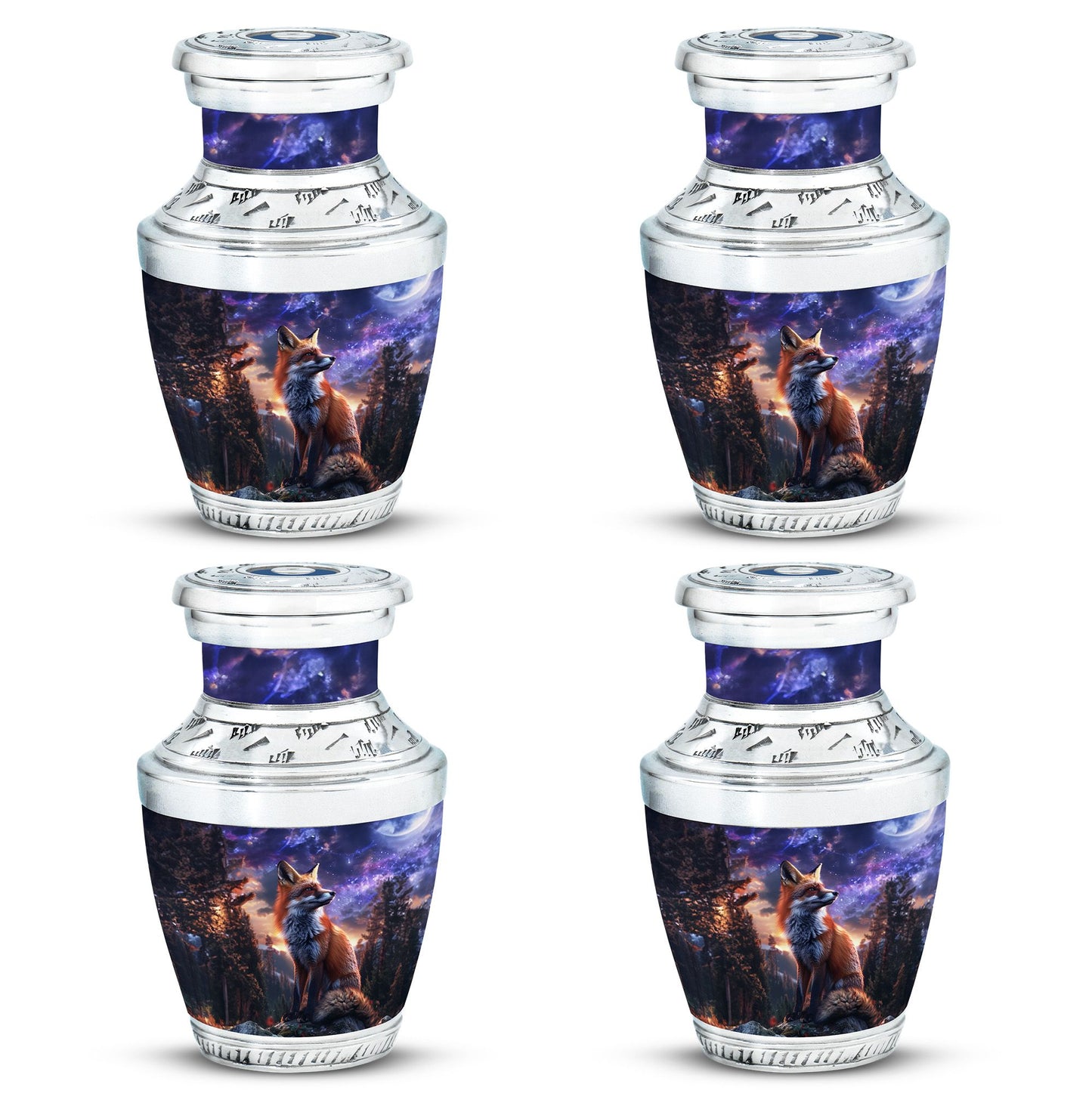 Fox Theme 3 Inch Keepsake Pack of 4