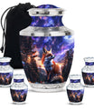 Fox Theme Large Urn With 4 Keepsake Urn