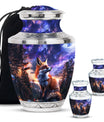 Fox Theme Large Urn With 2 Keepsake Urn