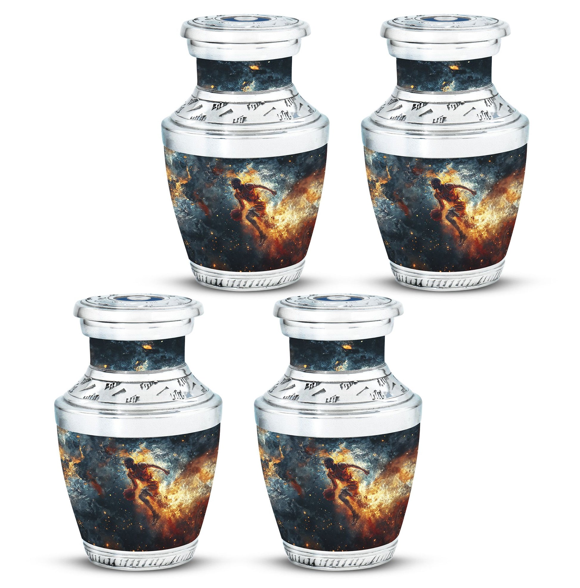 Basketball Theme 3 Inch Keepsake Pack of 4