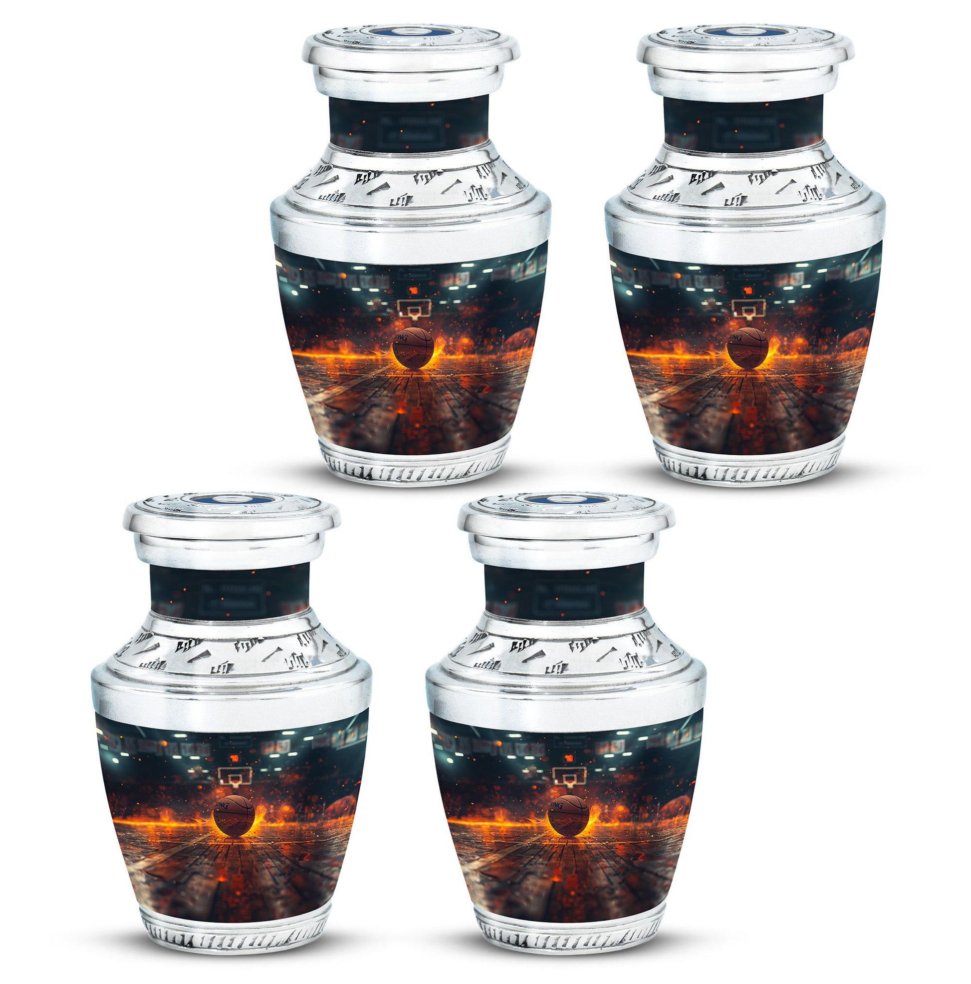 Basketball Theme 3 Inch Keepsake Pack of 4