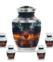 Basketball Theme Large Urn With 4 Keepsake Urn