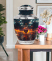 Basketball Theme Large Urn With 1 Keepsake Urn