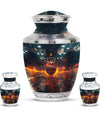 Basketball Theme Large Urn With 2 Keepsake Urn