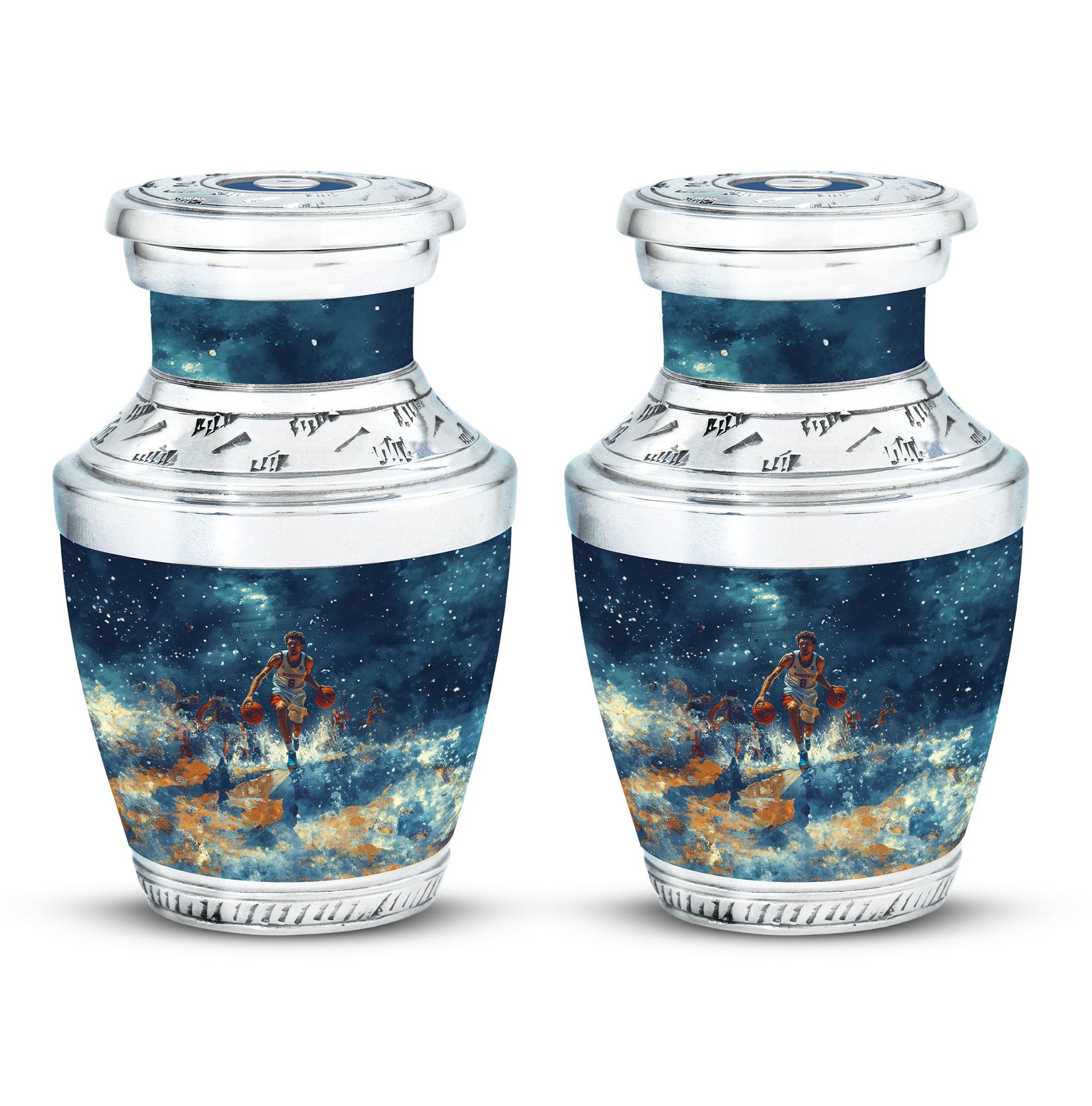 Basketball Theme 3 Inch Keepsake Pack of 2