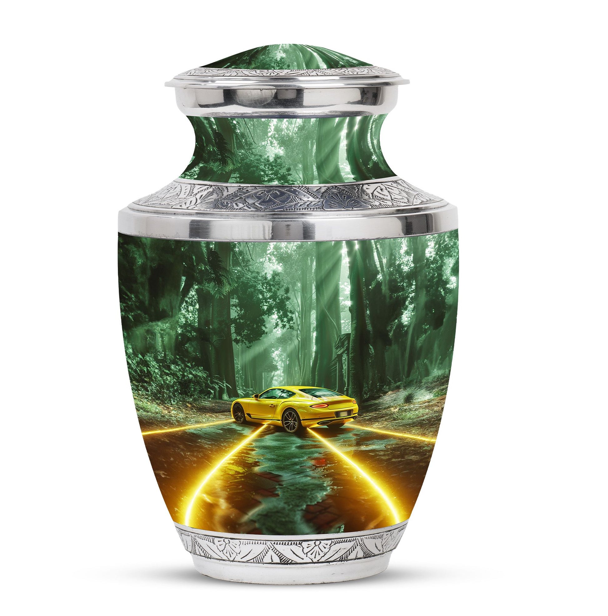 Car Theme Large Urn 10 Inch