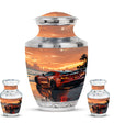 Car Theme Large Urn With 2 Keepsake Urn