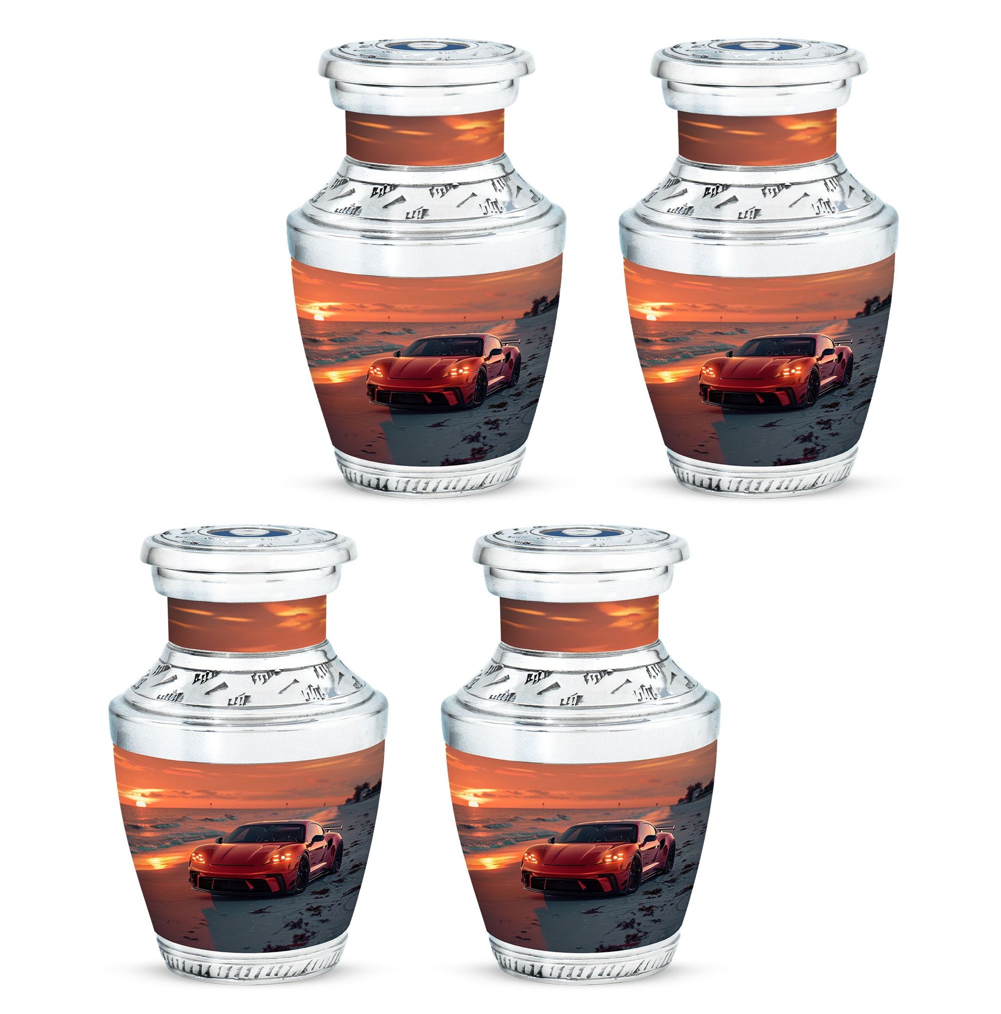 Car Theme 3 Inch Keepsake Pack of 4