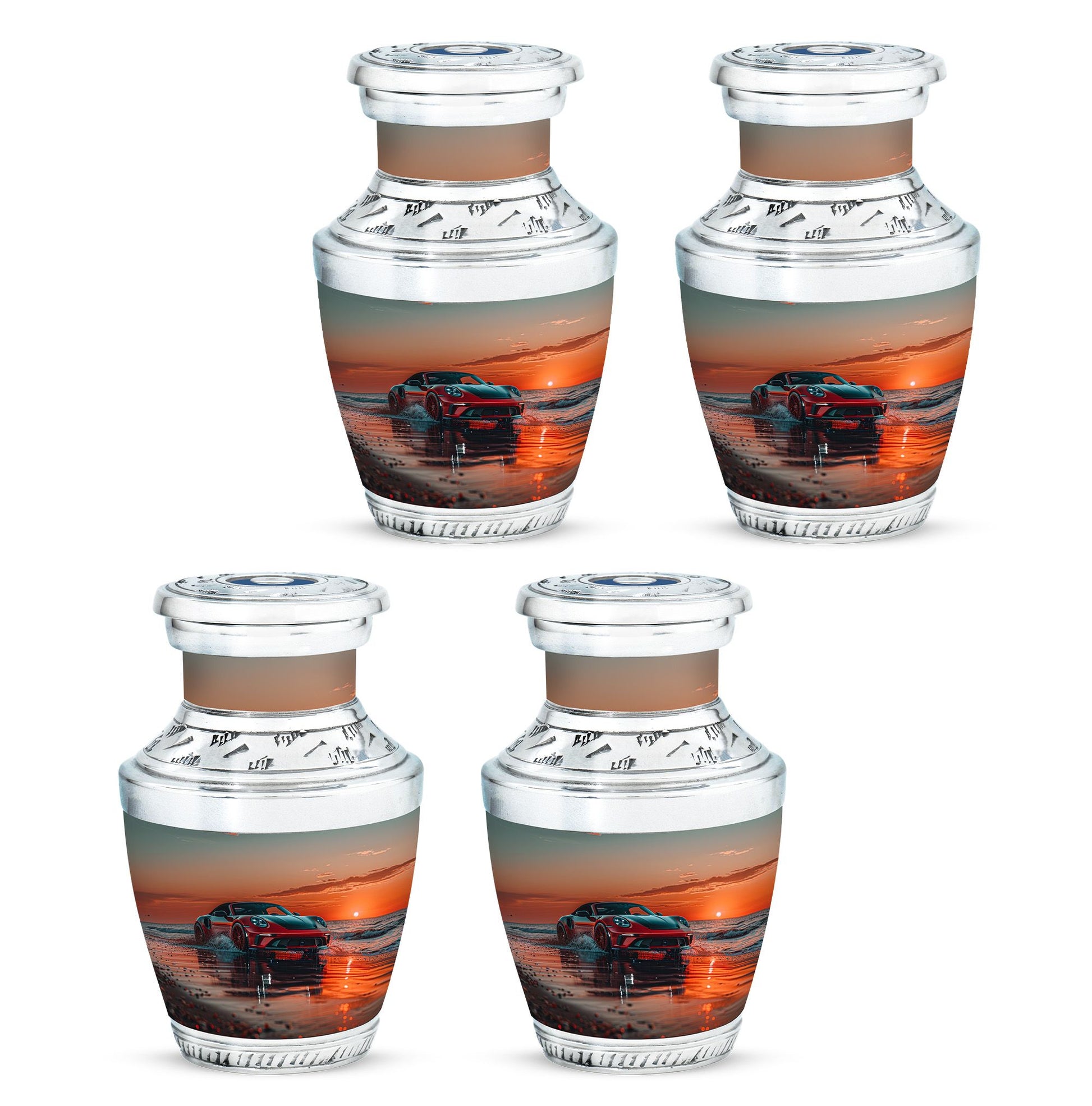 Car Theme 3 Inch Keepsake Pack of 4