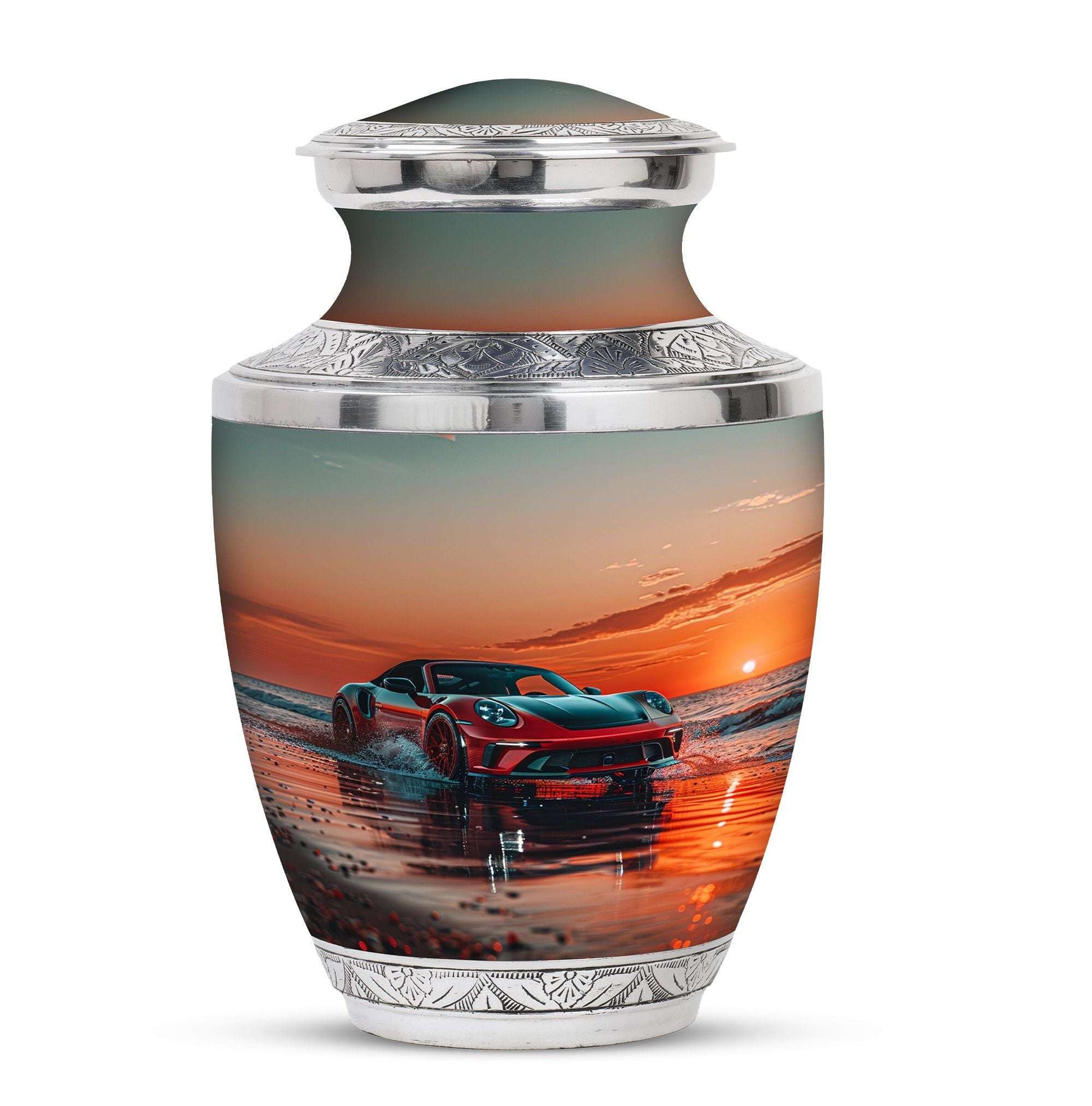 Sports Cremation Urn Adult Male – Large Racing Car Urn For Adult Male