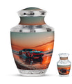 Car Theme Large Urn With 1 Keepsake Urn