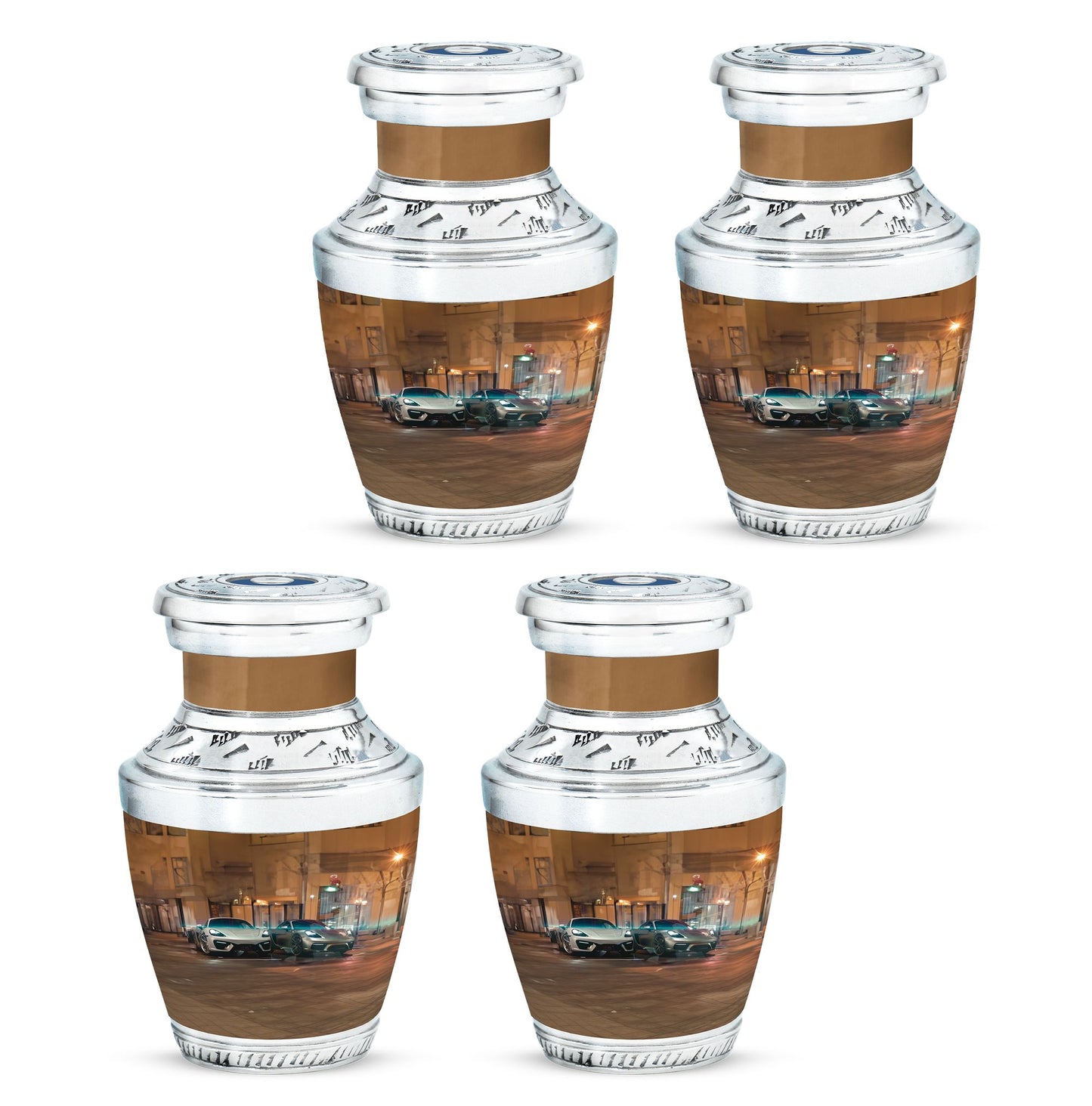 Car Theme 3 Inch Keepsake Pack of 4