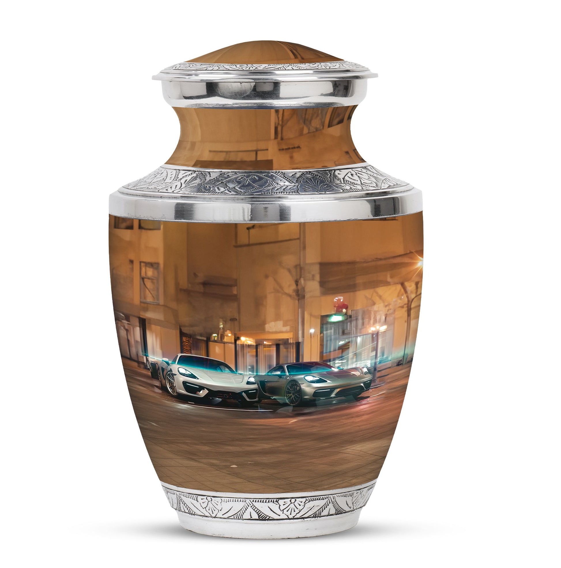 Car Theme Large Urn 10 Inch