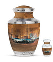 Car Theme Large Urn With 1 Keepsake Urn