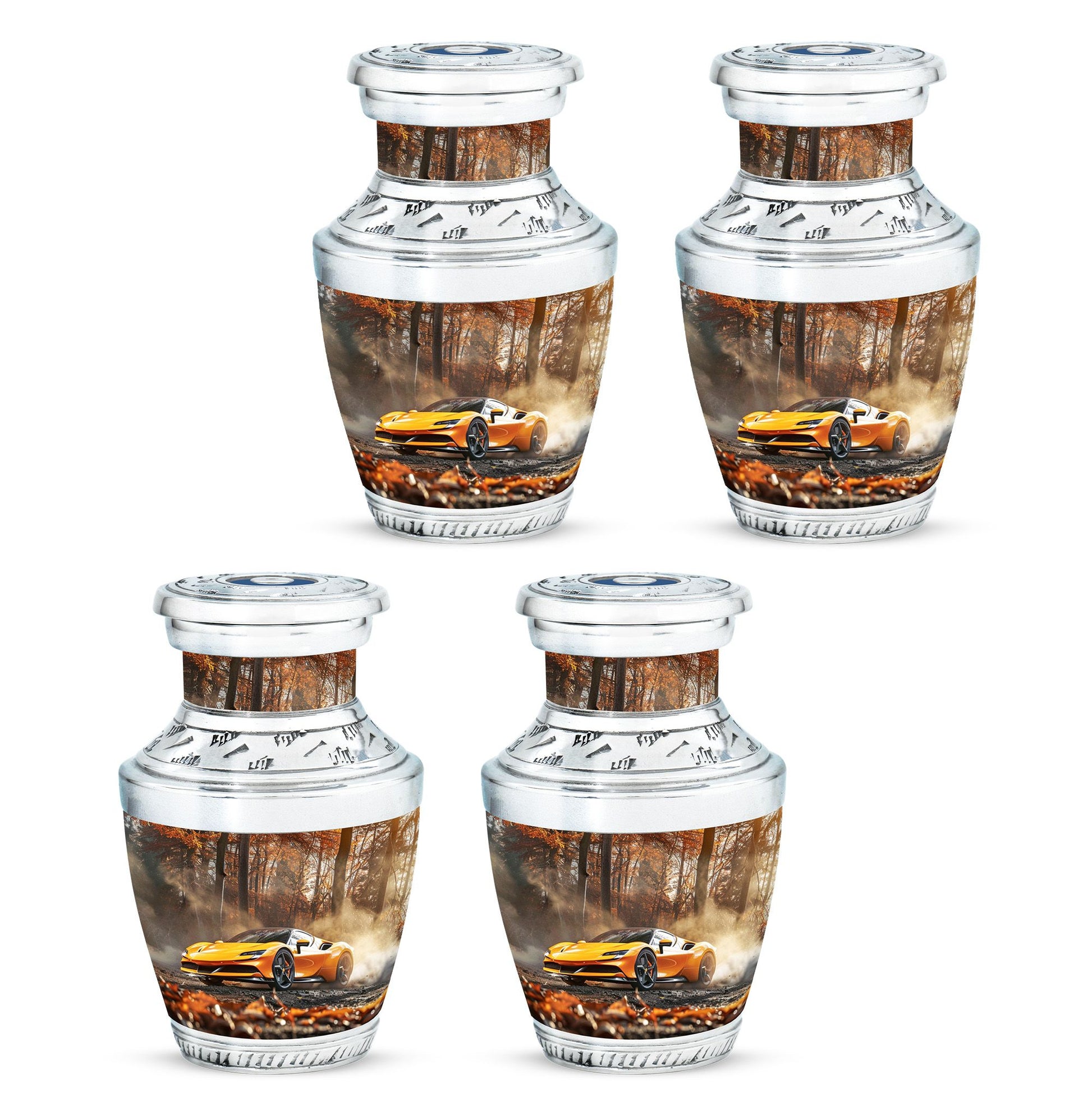 Car Theme 3 Inch Keepsake Pack of 4