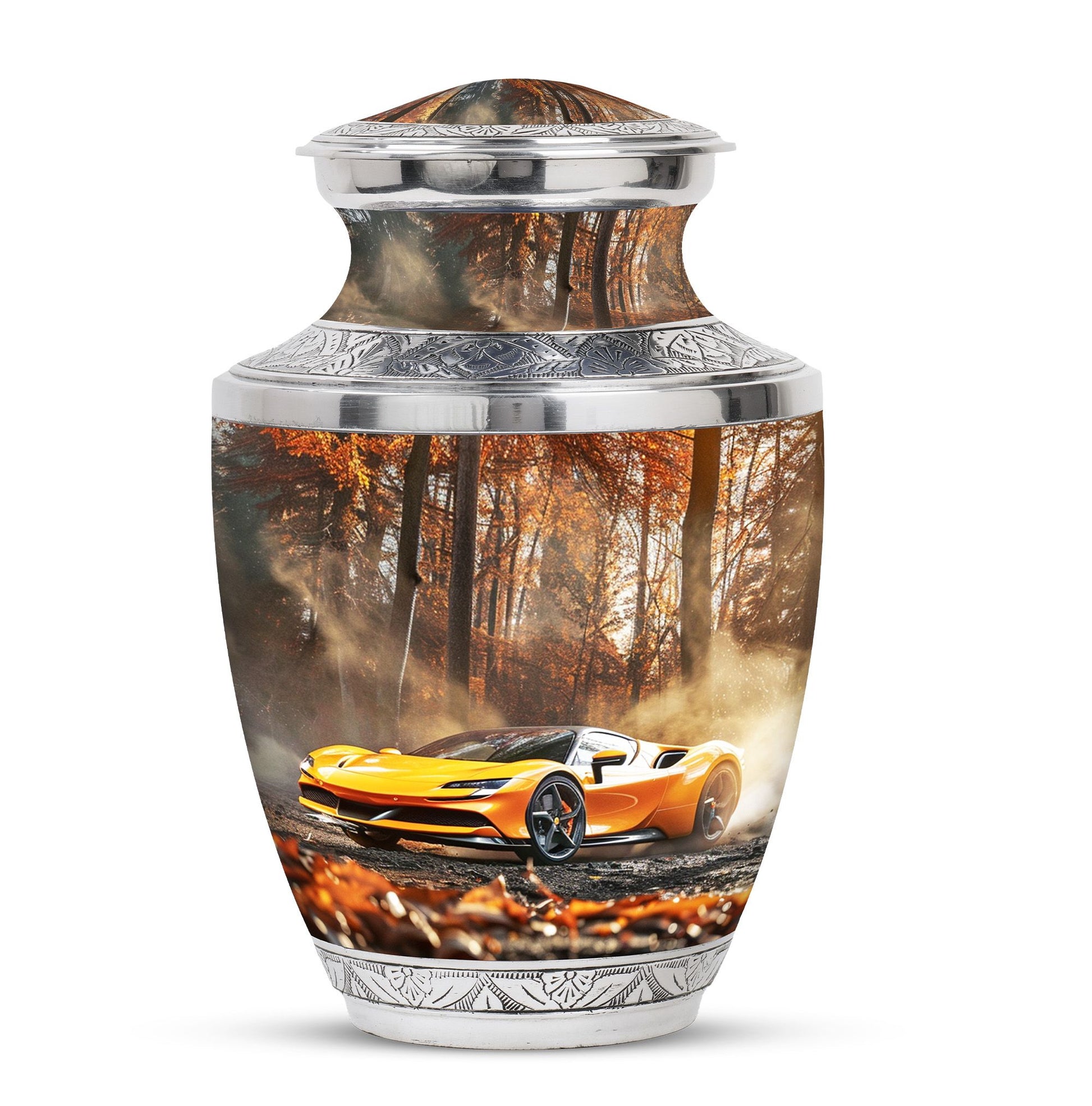 Car Theme Large Urn 10 Inch
