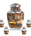Car Theme Large Urn With 4 Keepsake Urn
