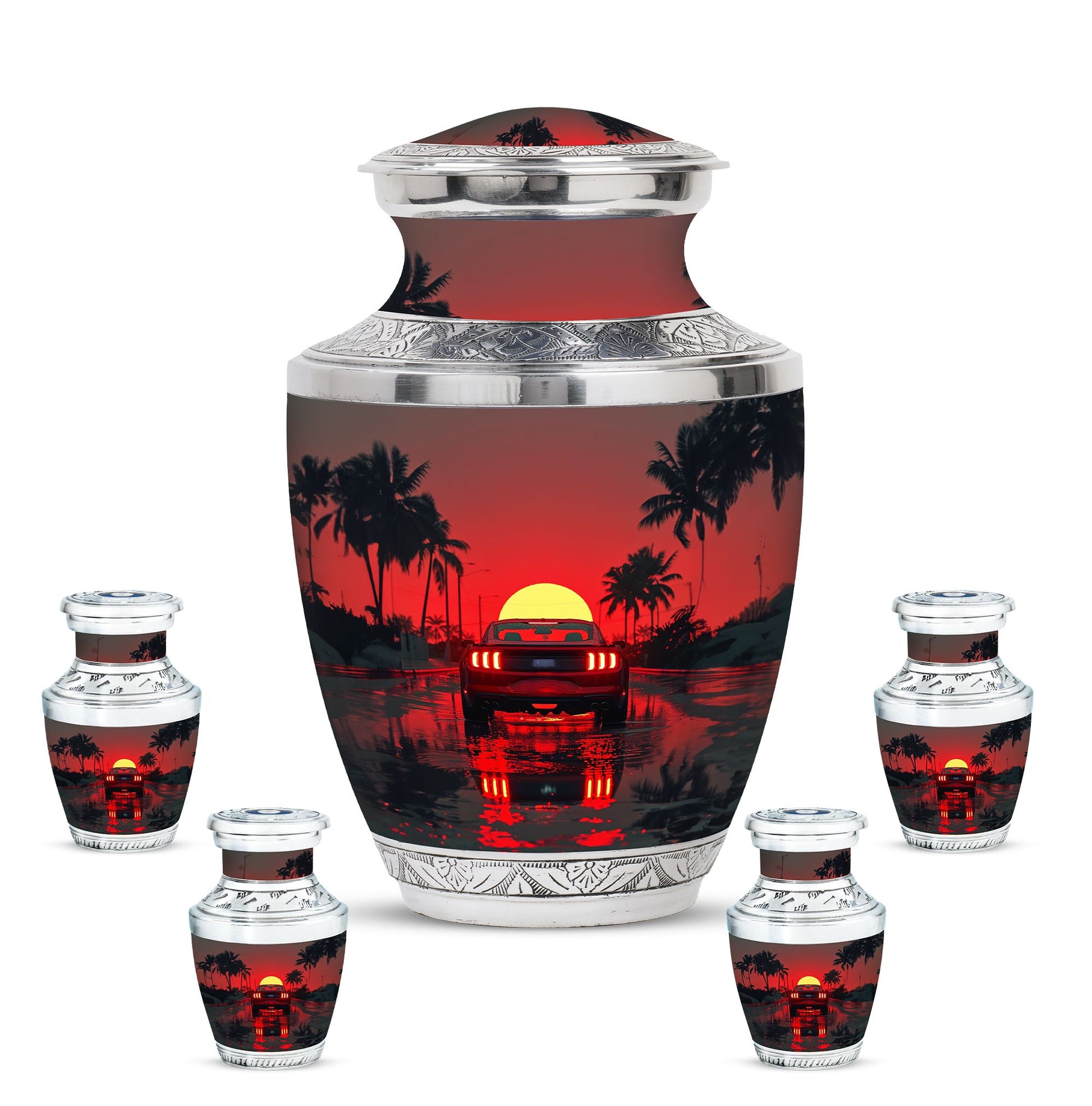 Car Theme 3 Inch Keepsake Pack of 4