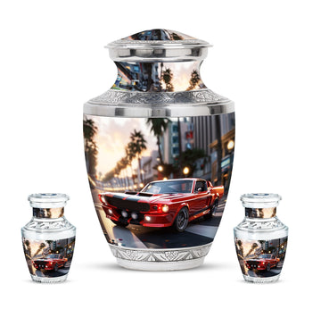 Large Urn With 2 Keepsake Urn