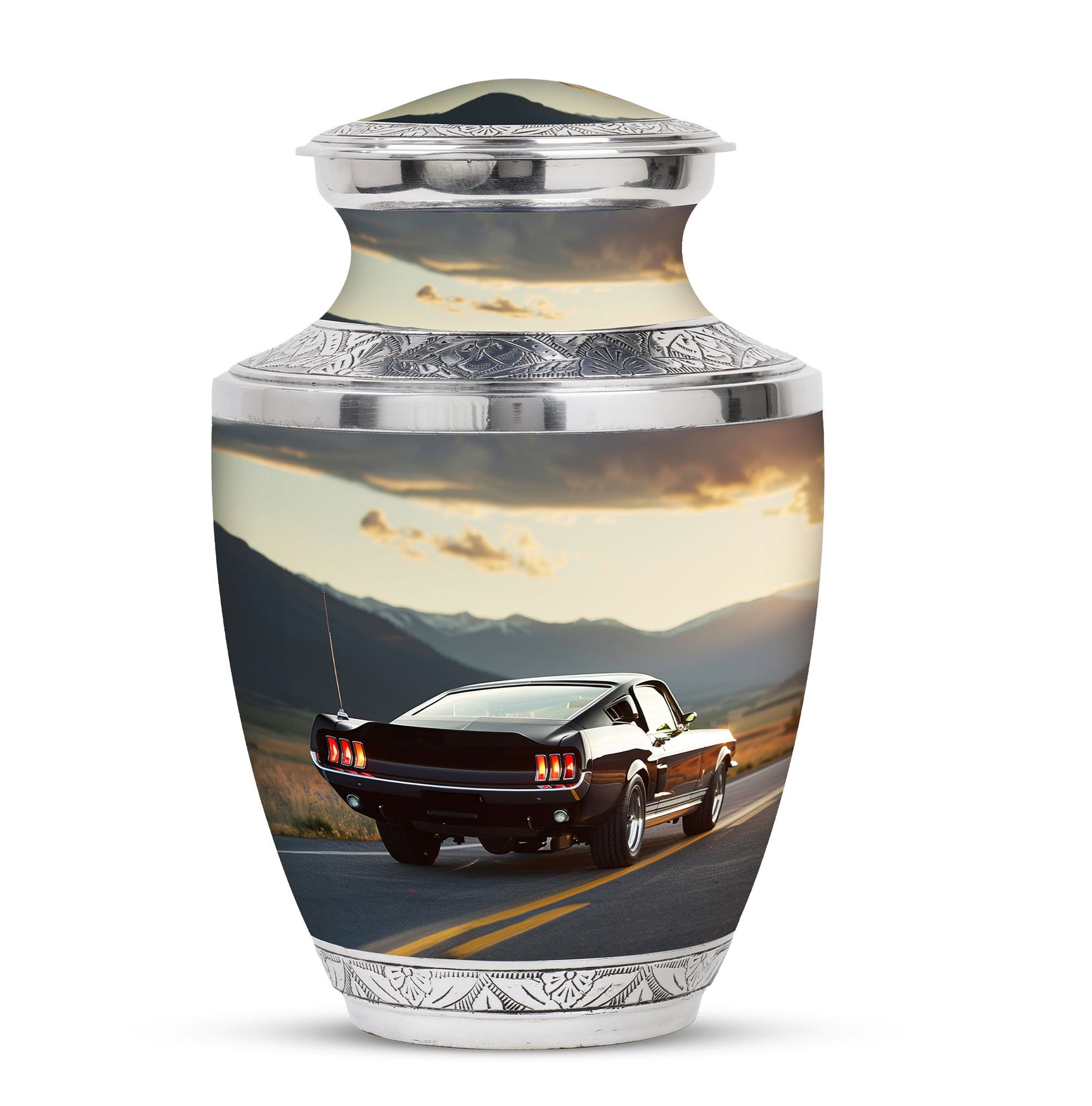 Car Theme Large Urn 10 Inch