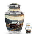 Car Theme Large Urn With 1 Keepsake Urn