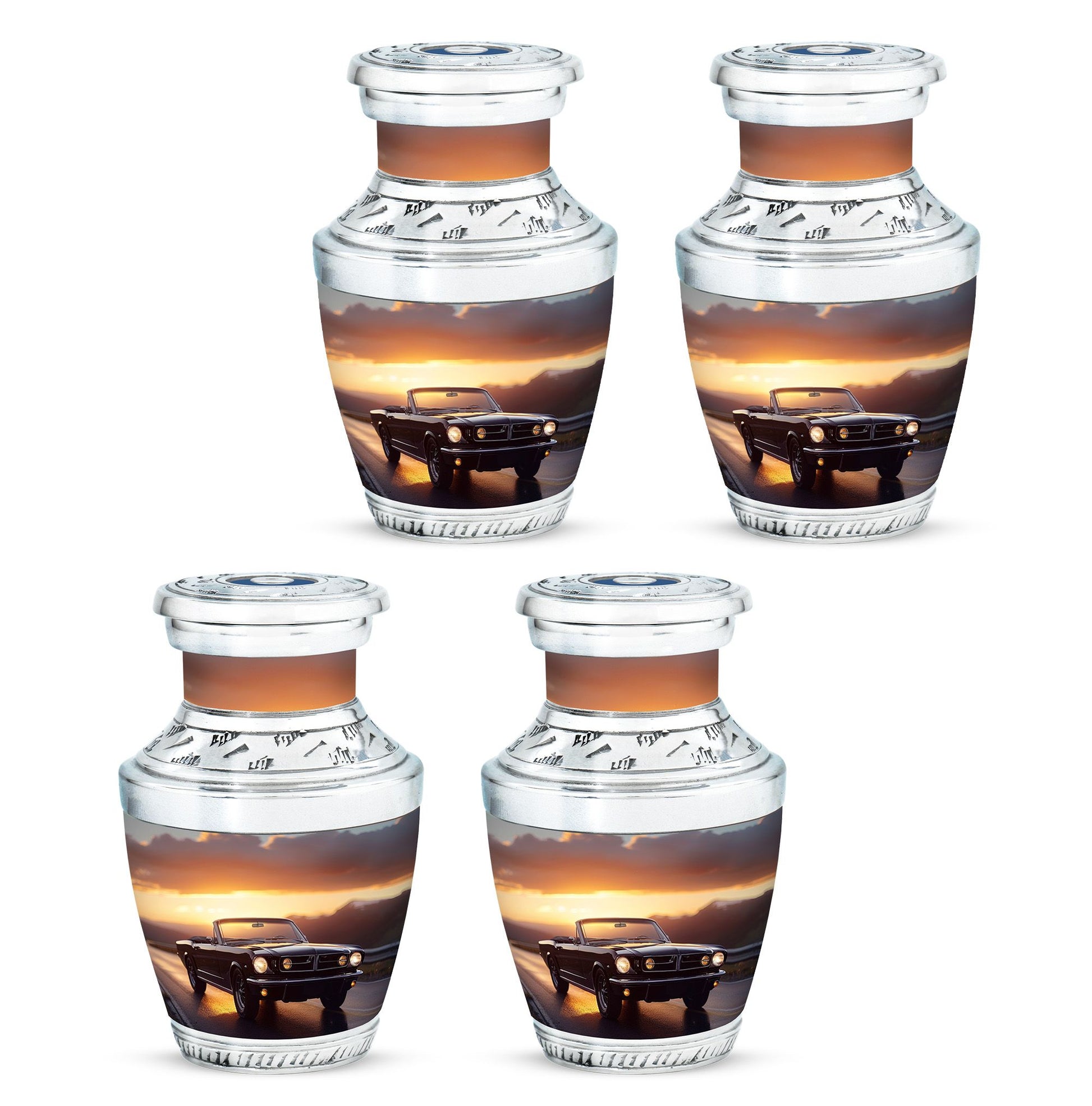 Car Theme 3 Inch Keepsake Pack of 4