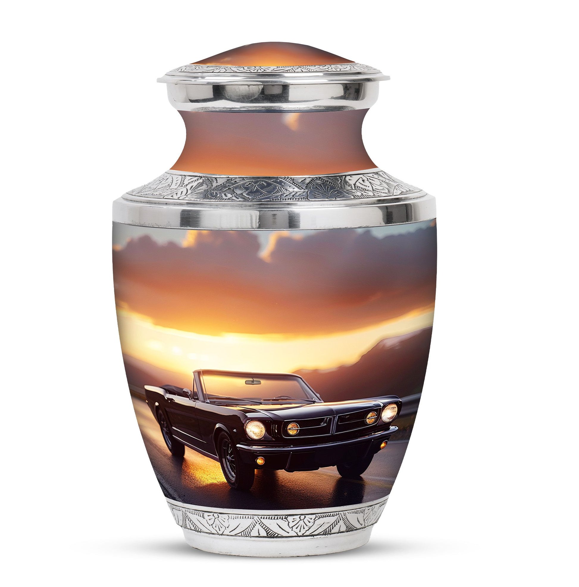Car Theme Large Urn 10 Inch