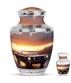 Car Theme Large Urn With 1 Keepsake Urn