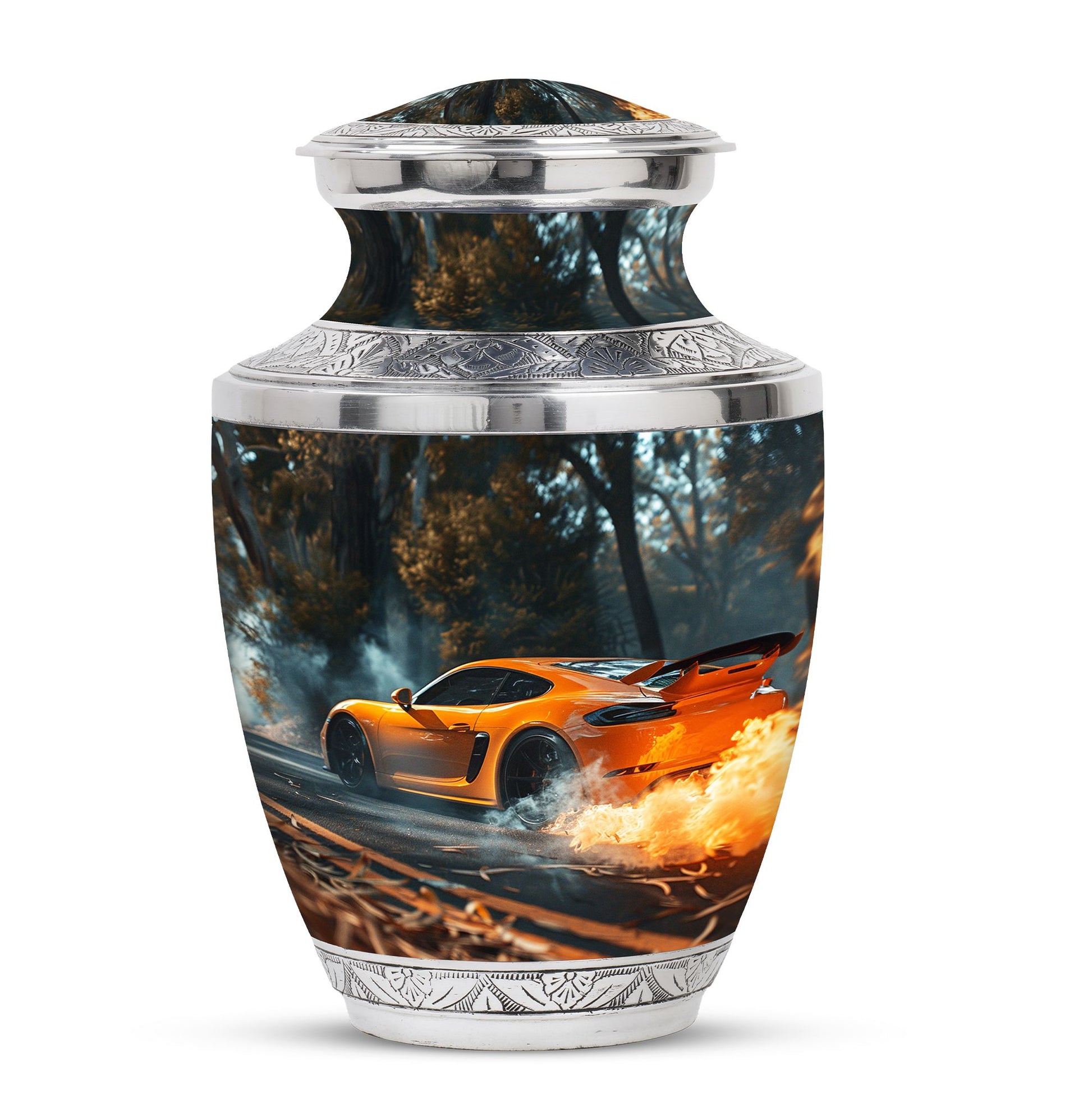 Car Theme Large Urn 10 Inch