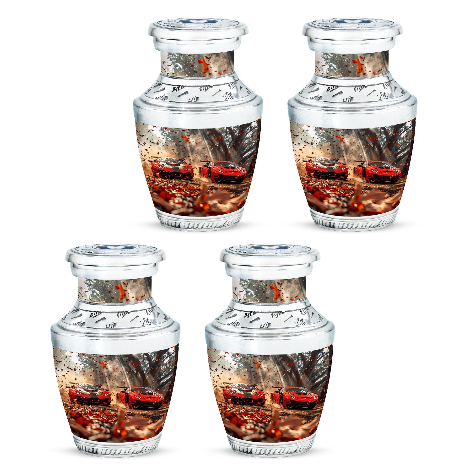 Car Theme 3 Inch Keepsake Pack of 4