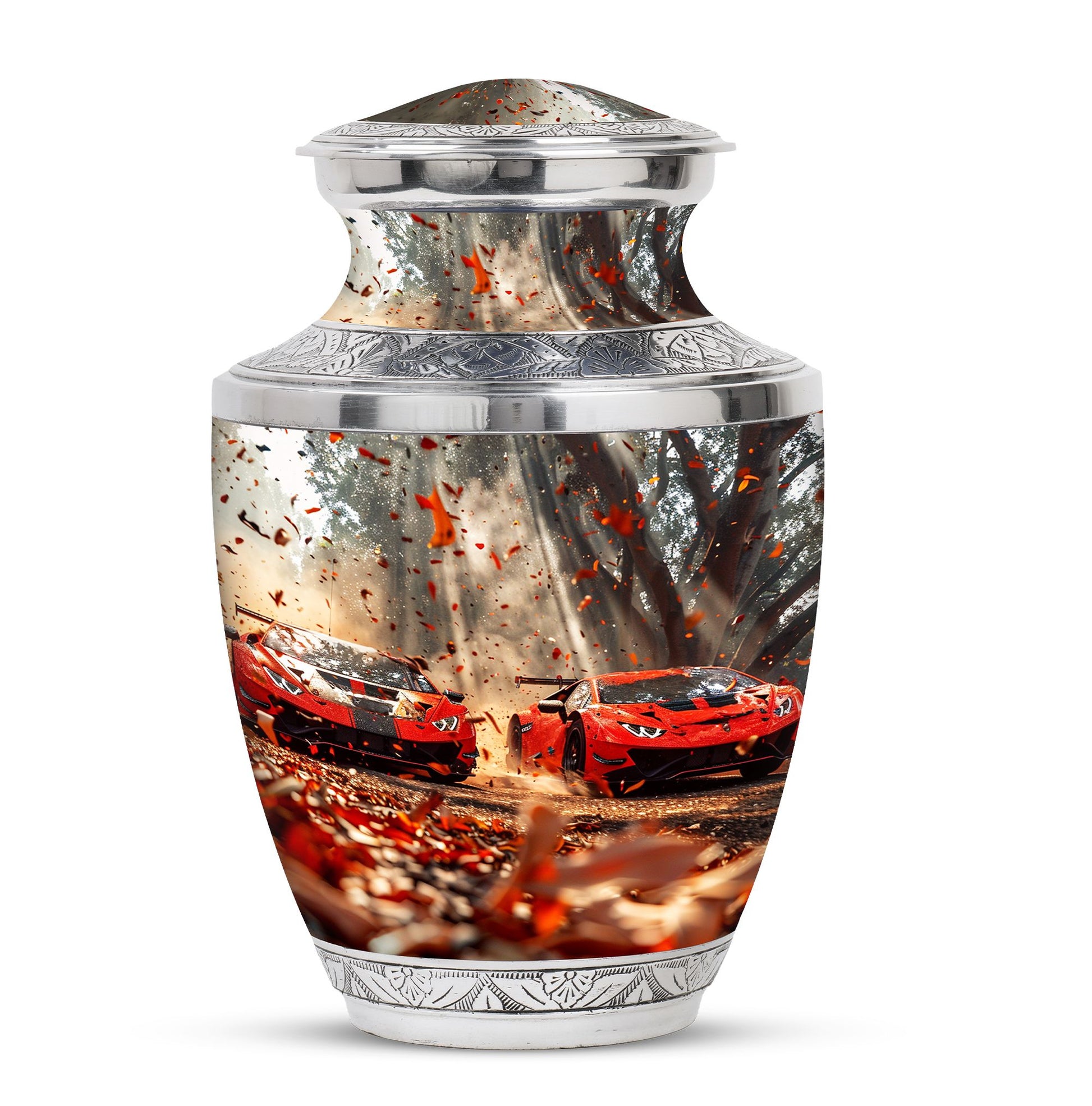 Car Theme Large Urn 10 Inch