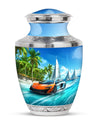Car Theme Large Urn 10 Inch