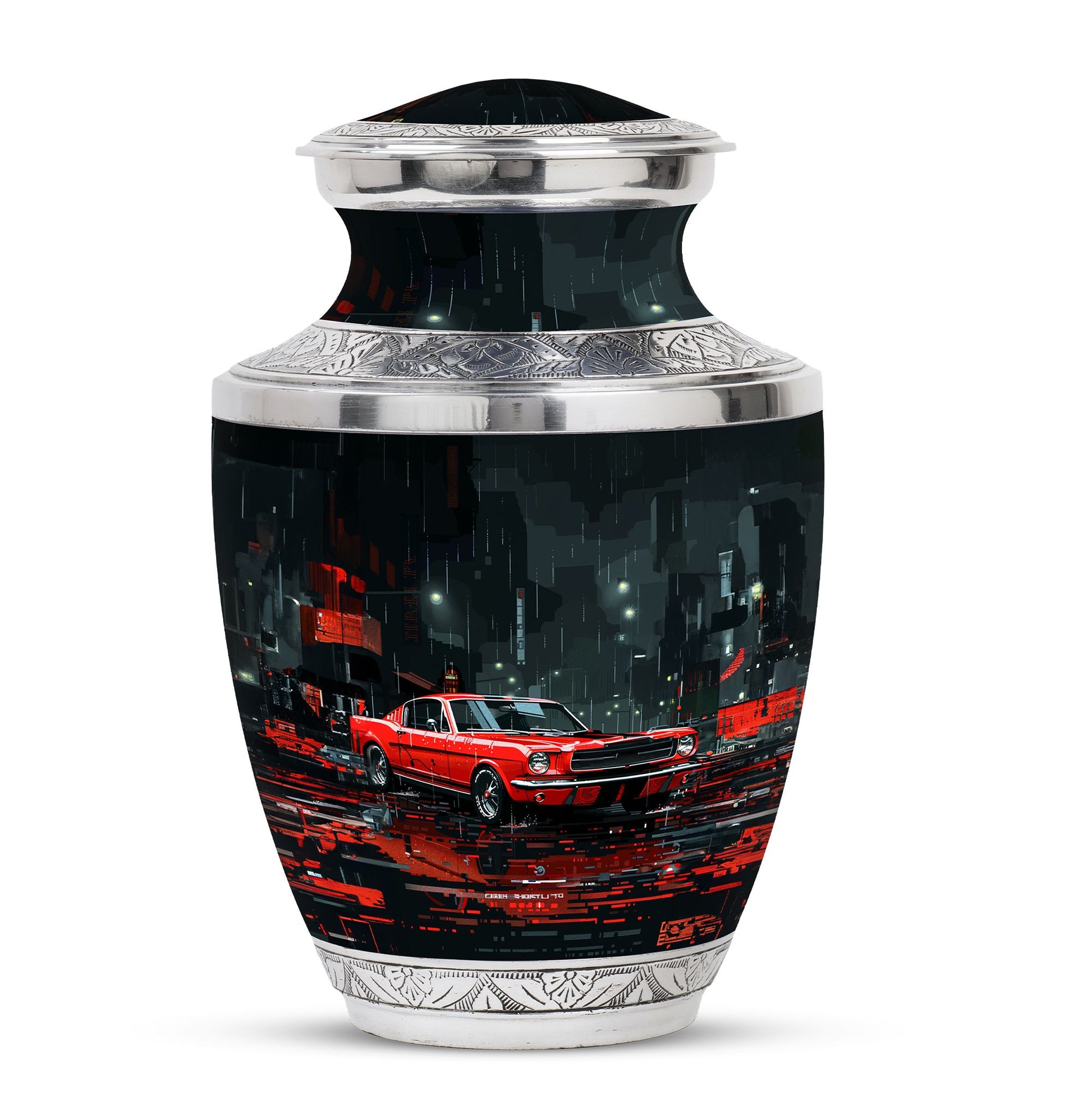 Car Theme Large Urn 10 Inch