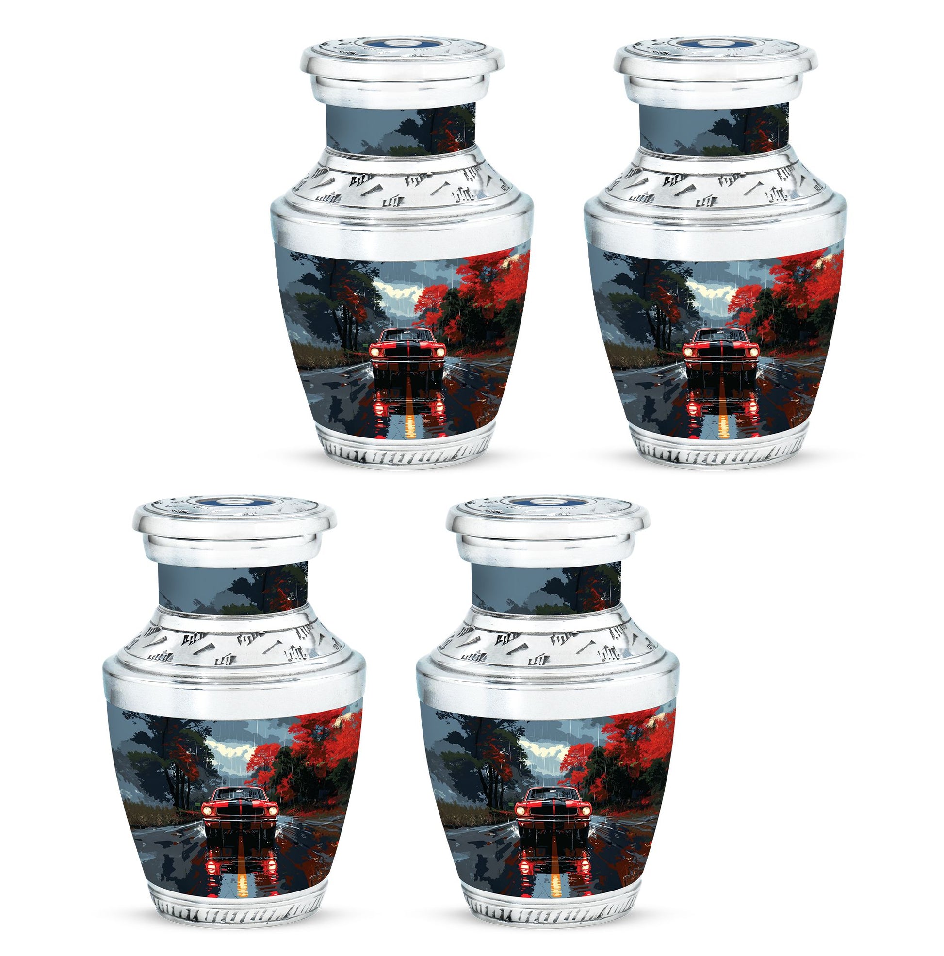 Car Theme 3 Inch Keepsake Pack of 4