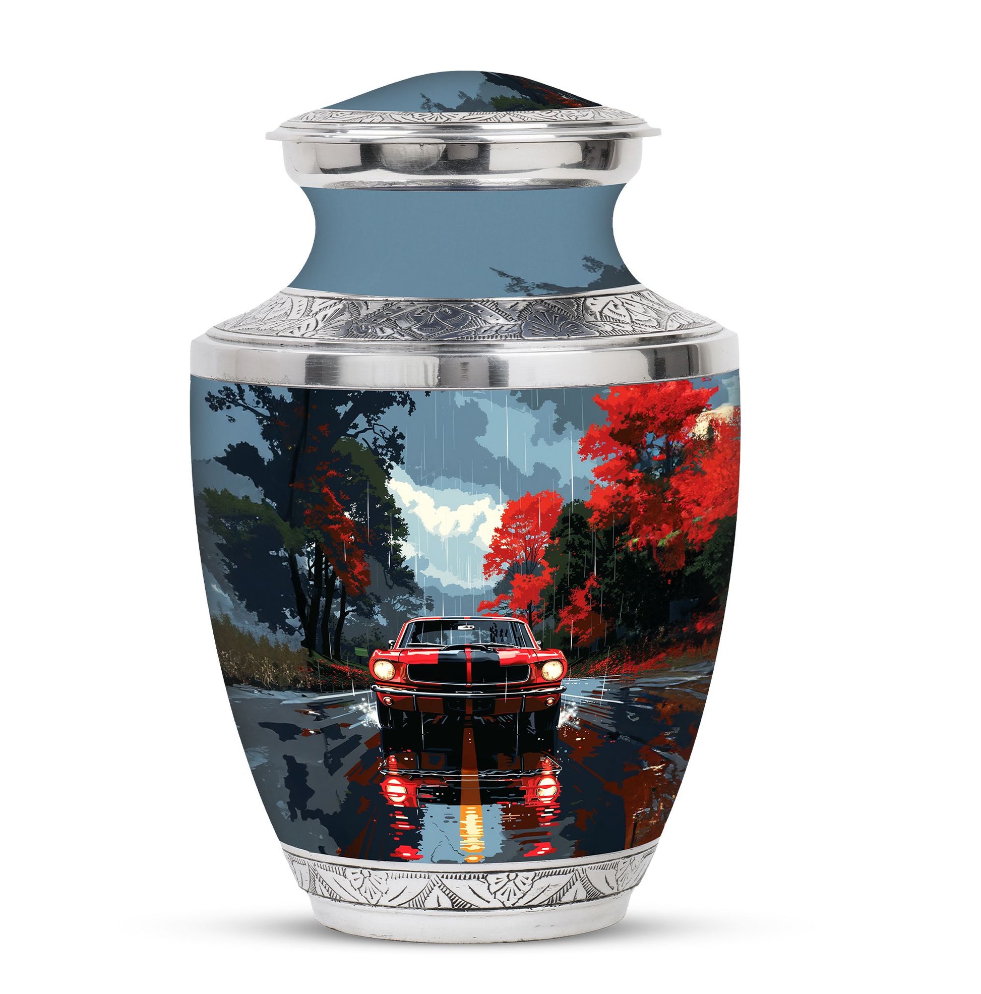 Car Theme Large Urn 10 Inch