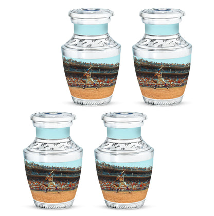 Baseball Theme 3 Inch Keepsake Pack of 4