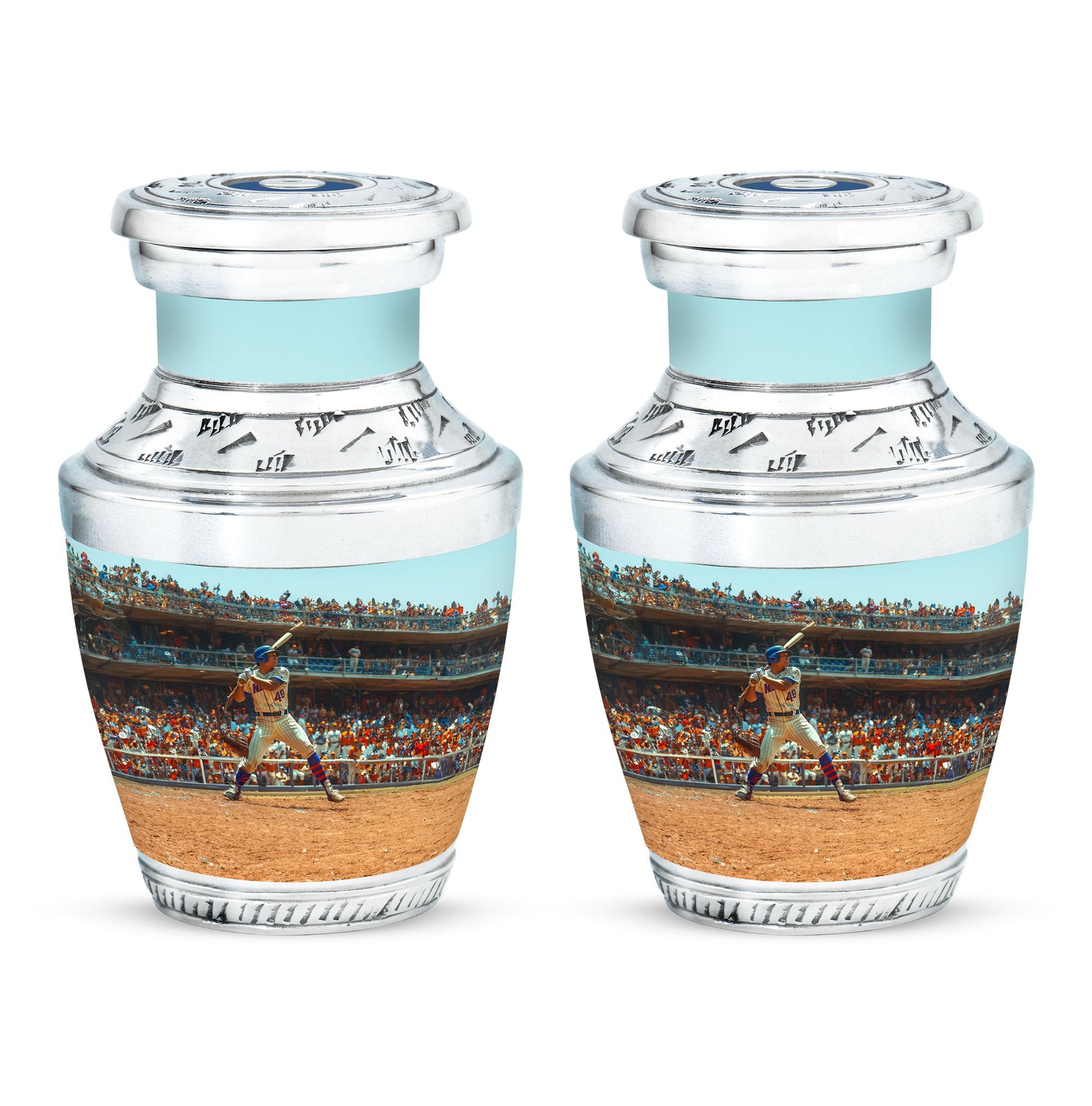 Baseball Theme 3 Inch Keepsake Pack of 2