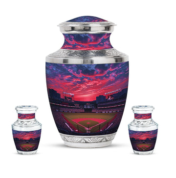 Large Urn With 2 Keepsake Urn