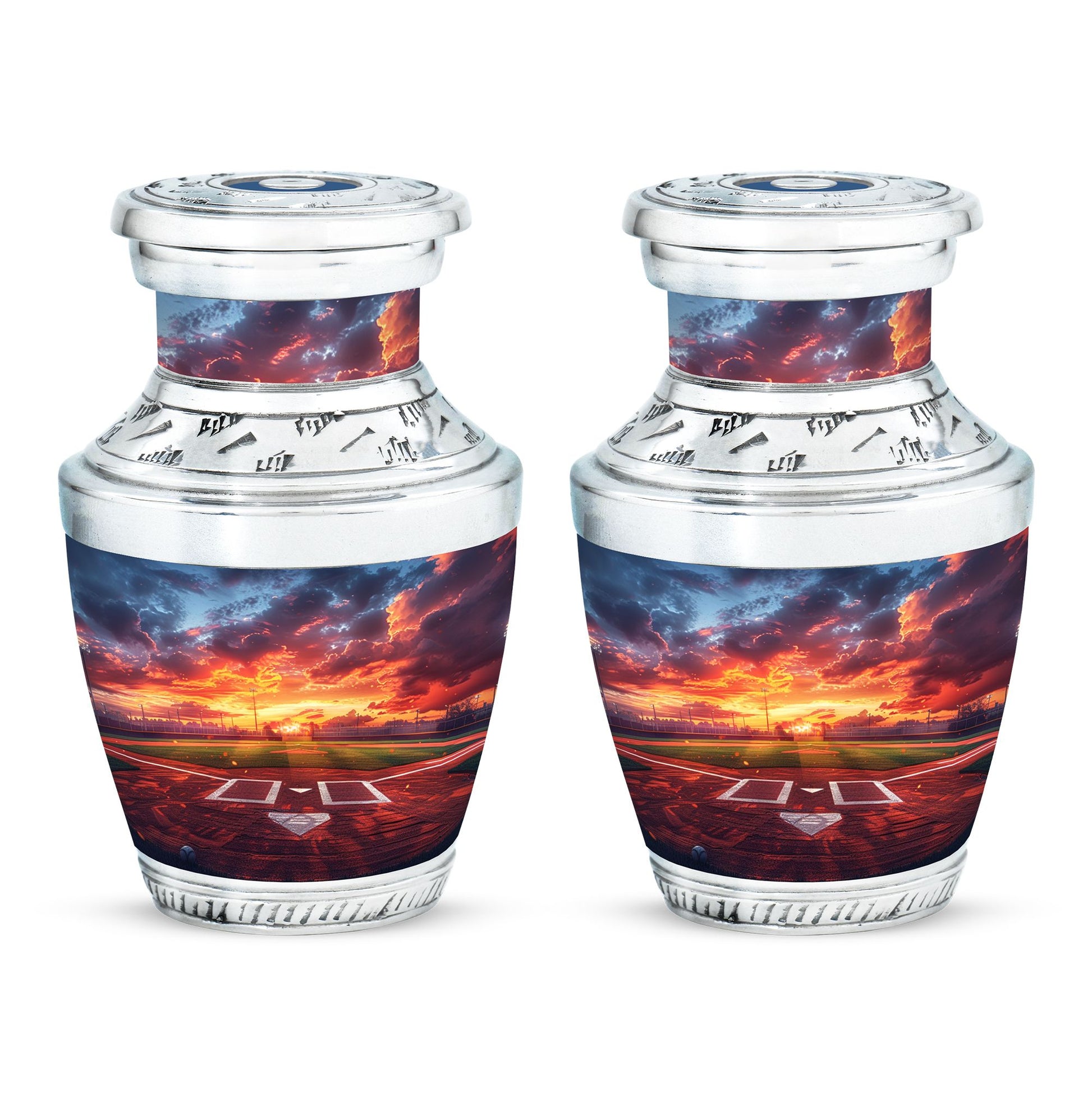 Baseball Theme 3 Inch Keepsake Pack of 2