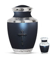 Cross Theme Large Urn With 1 Keepsake Urn