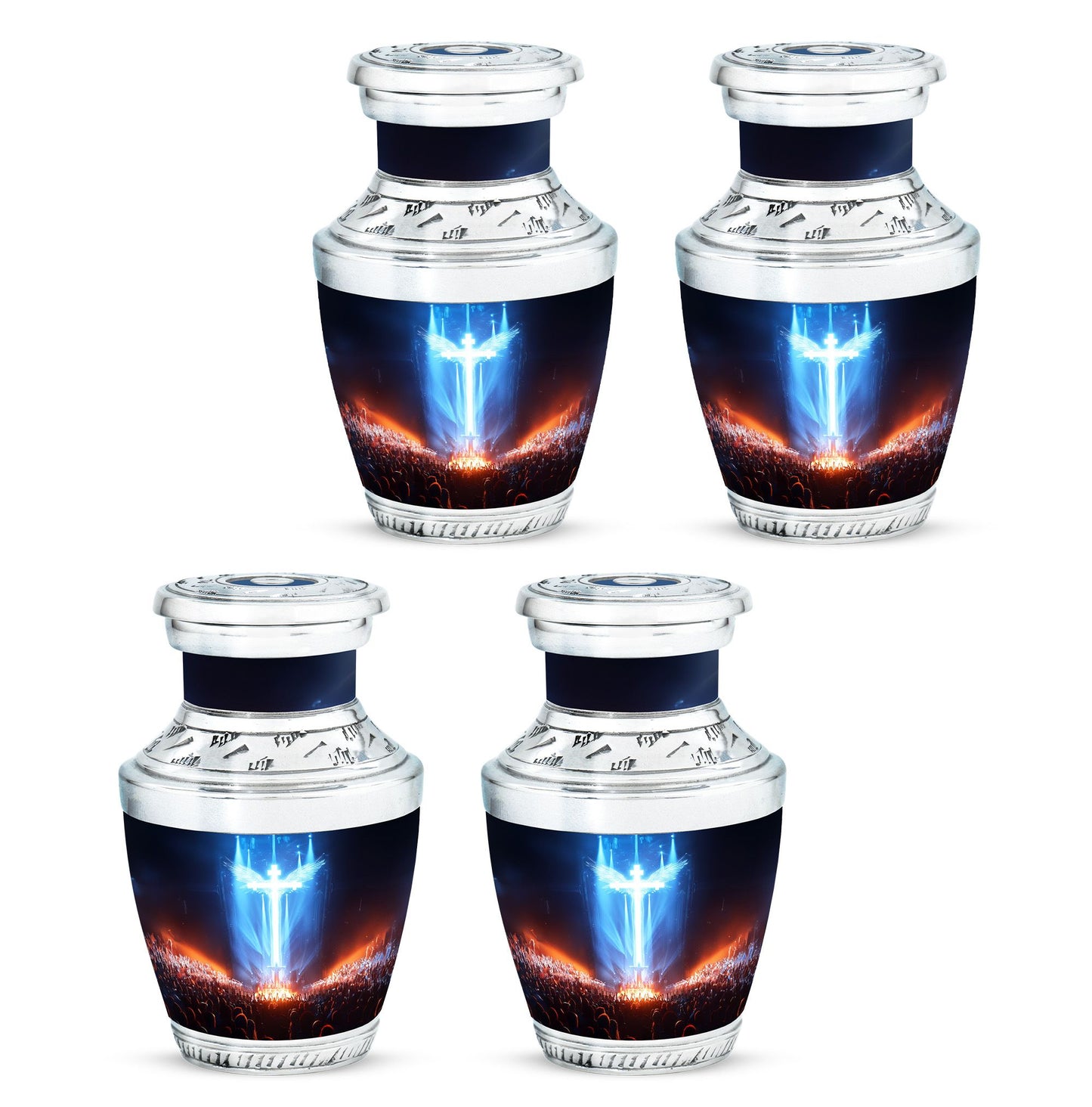 Cross Theme 3 Inch Keepsake Pack of 4