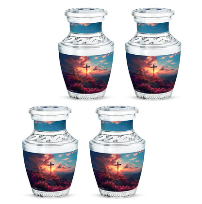 Cross Theme 3 Inch Keepsake Pack of 4