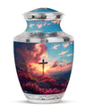 Cross Theme Large Urn 10 Inch