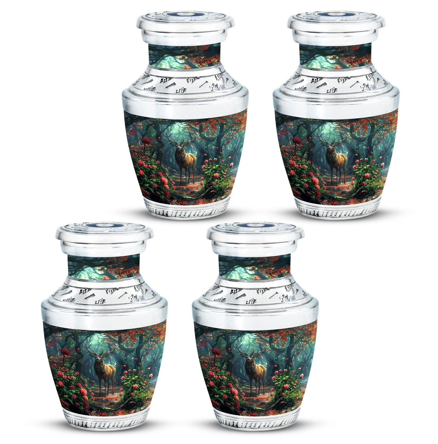 Deer Theme 3 Inch Keepsake Pack of 4