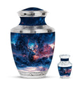 Deer Theme Large Urn With 1 Keepsake Urn