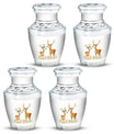 Deer Family Theme 3 Inch Keepsake Pack of 4
