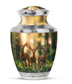 Deer Family Theme Large Urn 10 Inch