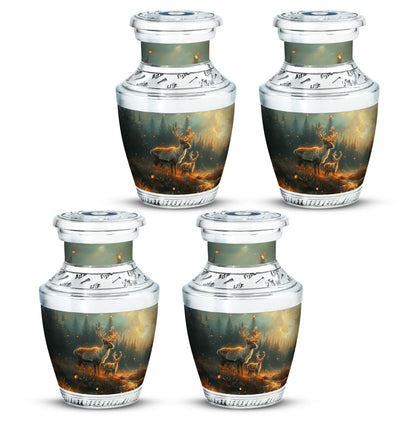 Deer Family Theme 3 Inch Keepsake Pack of 4