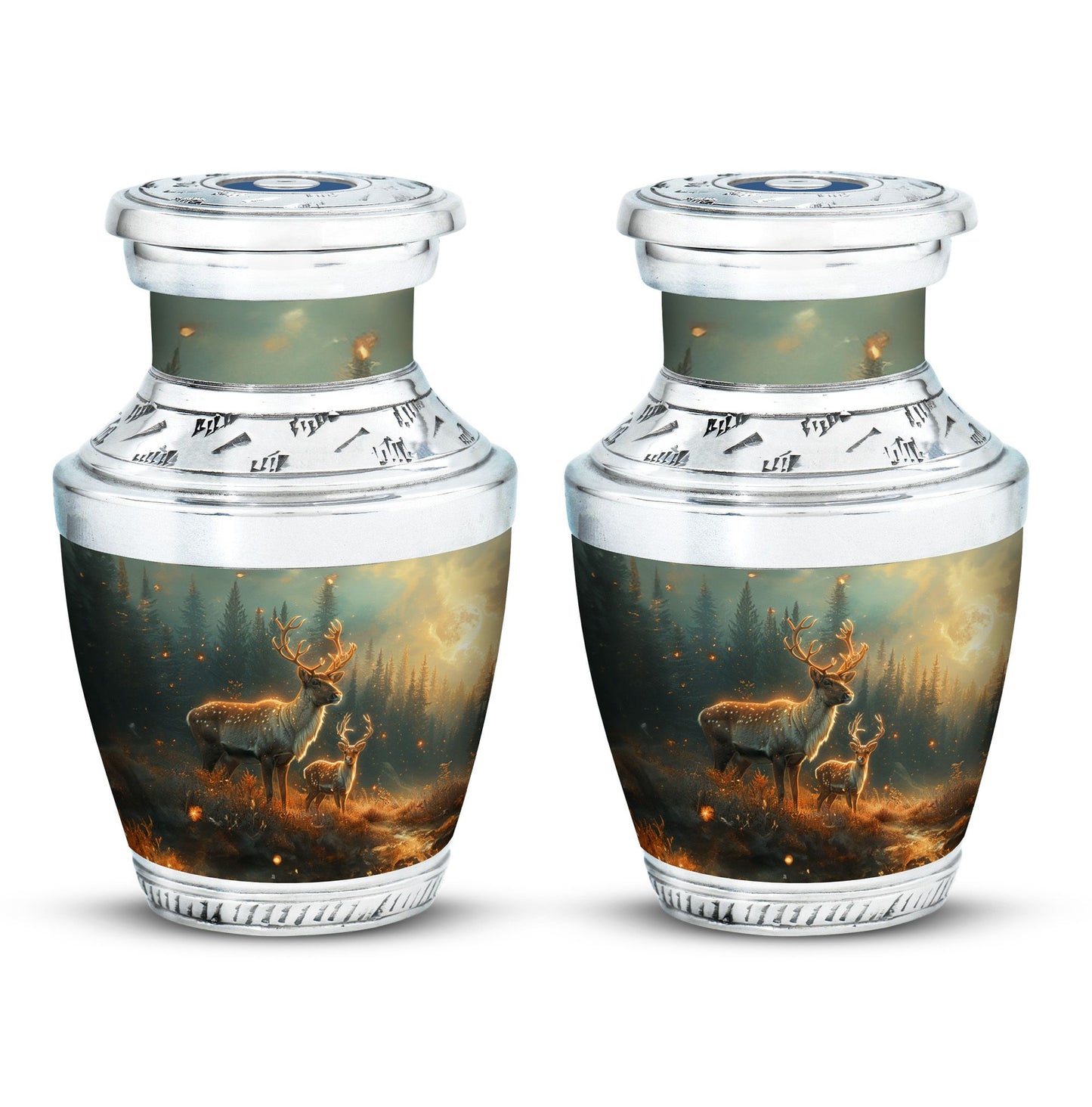 Deer Family Theme 3 Inch Keepsake Pack of 2