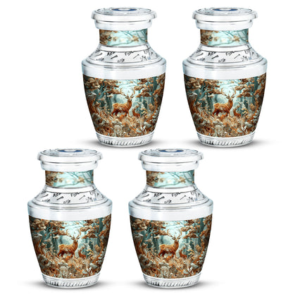Deer Family Theme 3 Inch Keepsake Pack of 4